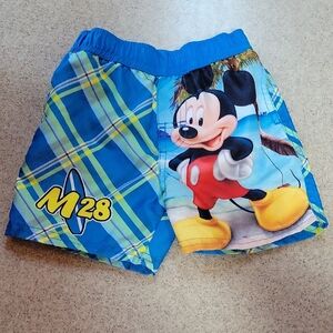 Disney Mickey Mouse Kids Swim Shorts - Blue and Yellow Size 12 MONTHS